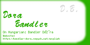 dora bandler business card